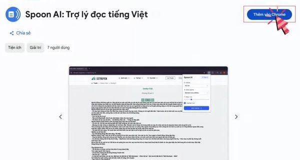 Nhấn vào nút "Thêm vào Chrome"