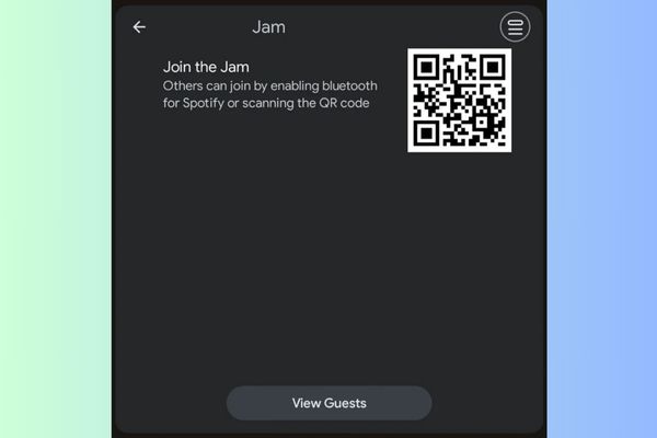 Hướng dẫn sử dụng Spotify Jam trên Android Auto 13 Quét mã QR để tham gia