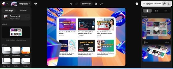 Tạo ảnh Mockup online miễn phí với shots.so 7 Thổi hồn cho ảnh chụp màn hình