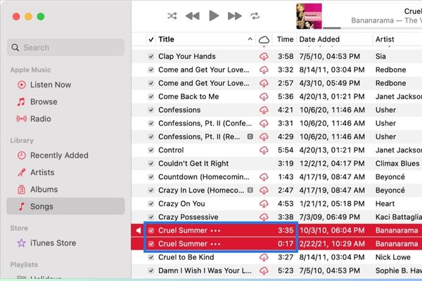 Xuất hiện một bản sao của đoạn nhạc đã cắt với thời lượng đã chọn