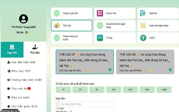Mẹo giúp nạp tiền 79King nhanh và hiệu quả