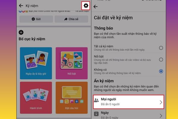 Hướng dẫn cách tắt kỷ niệm trên Facebook chỉ trong 1 phút 12 Tìm đến mục Ẩn kỷ niệm