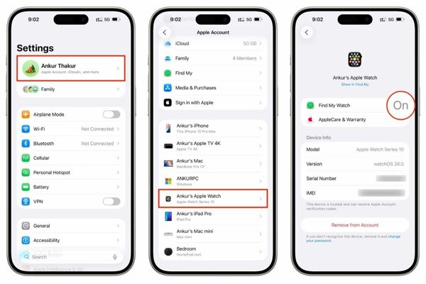 Những điều kiện để có thể tìm lại Apple Watch