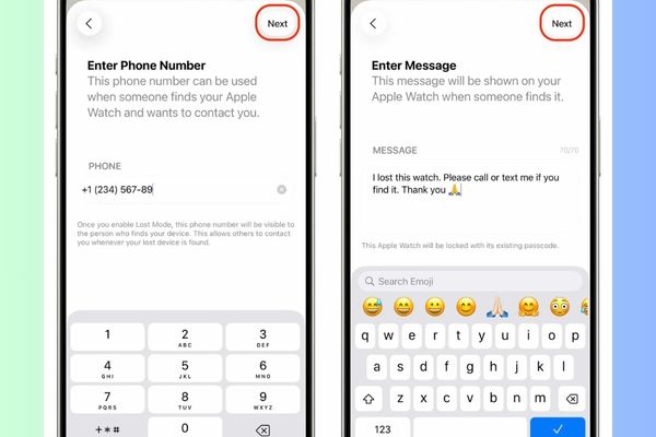 Nhập số điện thoại và tin nhắn bạn muốn hiển thị