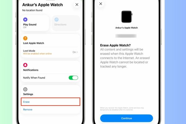Cân nhắc xóa dữ liệu từ xa