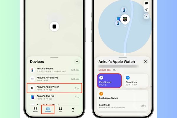 Nhấn vào "Play Sound"