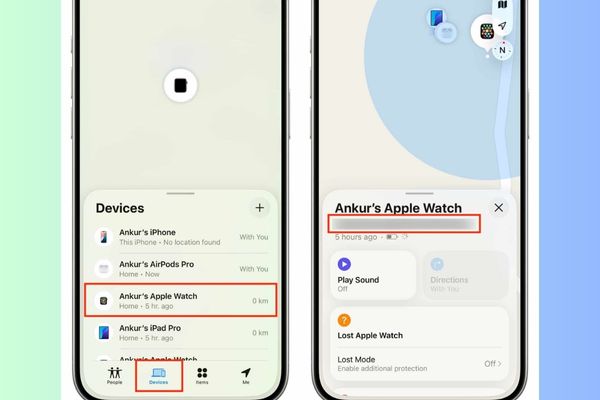 Chuyển đến tab Devices