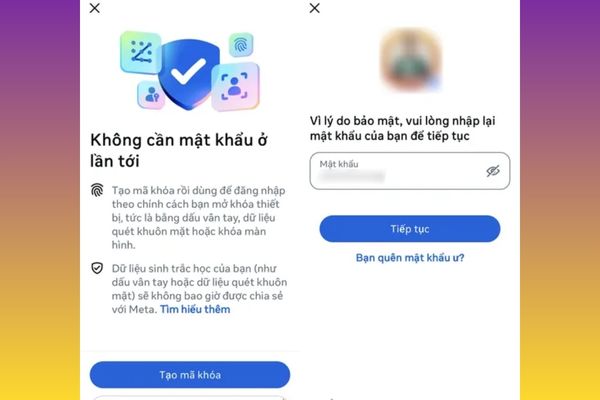 Cách đăng nhập Facebook bằng passkey, không cần mật khẩu 13 Nhập mật khẩu Facebook hiện tại