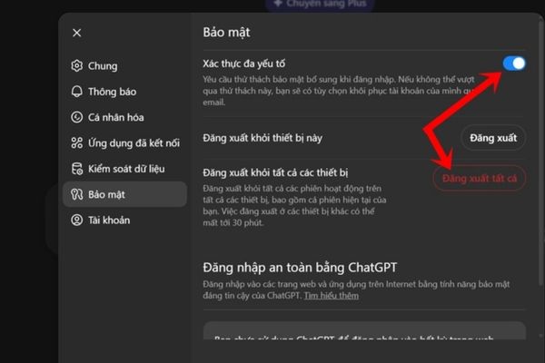 Cách đặt bảo mật 2 lớp cho ChatGPT 13 Bật Xác thực đa yêu tố