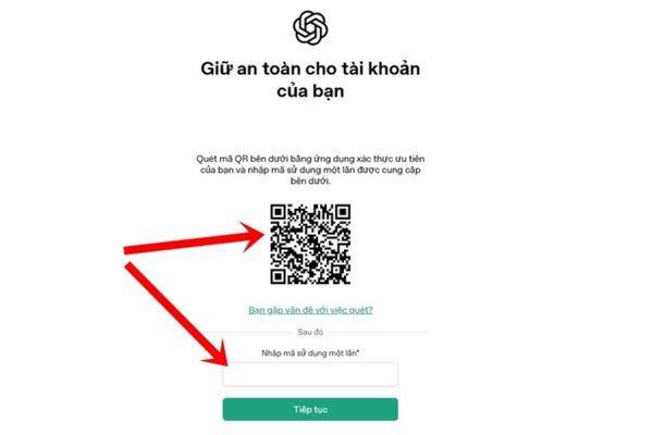 Cách đặt bảo mật 2 lớp cho ChatGPT 14 Nhập nhanh 6 số này vào ô trống trên trang ChatGPT