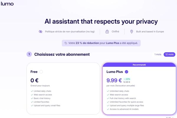 Các gói dịch vụ của Lumo