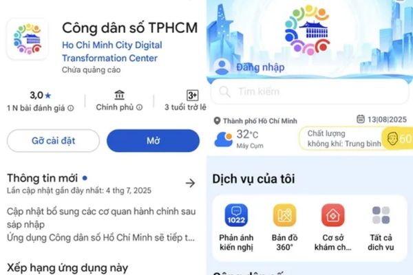 Tải ứng dụng "Công dân số TP.HCM"