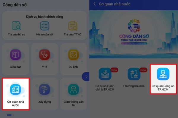 Chọn Cơ quan Công an TP.HCM