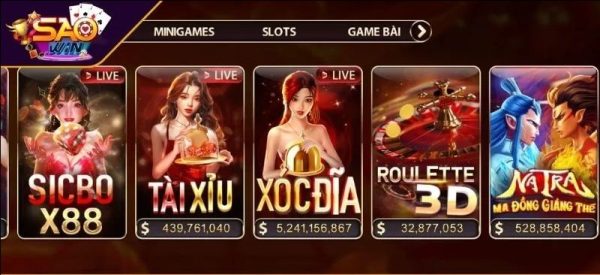 Giới thiệu Saowin: Nhà cái đa nền tảng với kho game phong phú 1