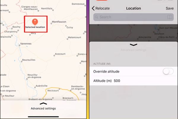 Kéo mục Advanced settings từ dưới lên