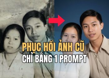 Hướng dẫn phục hồi ảnh cũ bằng AI Gemini Nano Banana 9