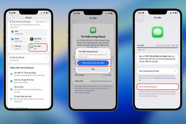 Tắt hoàn toàn iCloud Tin nhắn