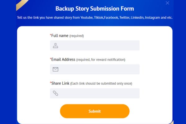 Fill in the form