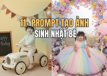 Tổng hợp 11+ lệnh Ghép ảnh sinh nhật cho bé bằng AI 12