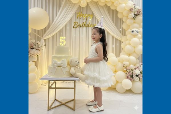 Tổng hợp 11+ lệnh Ghép ảnh sinh nhật cho bé bằng AI 25 Tham dự buổi tiệc sinh nhật thanh lịch, sang trọng