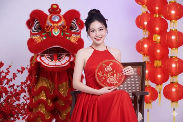 Quyến rũ và hiện đại bên đầu lân sư tử