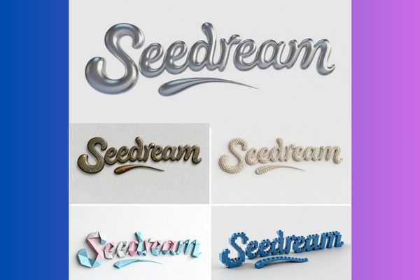 Các dùng AI SeeDream 4.0 tạo ảnh mạnh hơn Nano Banana 34 Biến tấu tên thương hiệu với nhiều chất liệu