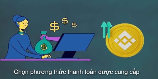 Chọn phương thức thanh toán được cung cấp