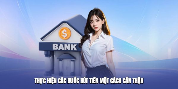 Thực hiện các bước rút tiền một cách cẩn thận