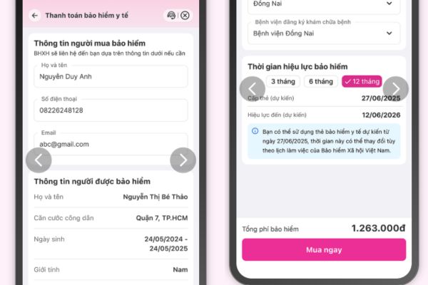 How to pay health insurance on Momo online right at home 10 Click the “Buy Now” button