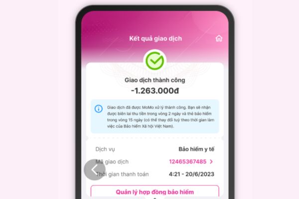 How to pay health insurance on Momo online right at home 11 Complete and track status
