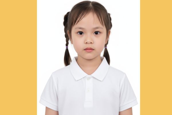 Cách làm ảnh thẻ cho con bằng AI siêu nét 14 Phong cách đơn giản với áo polo