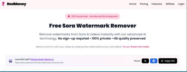 Cách xóa watermark video Sora miễn phí, không cần cài đặt 9 Giới thiệu công cụ xóa watermark video Sora online
