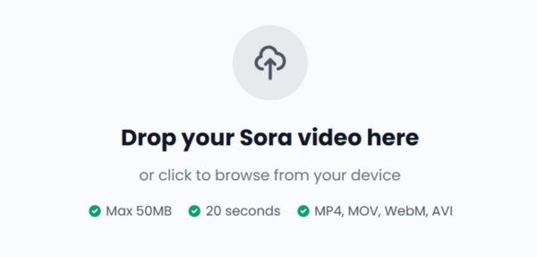 Cách xóa watermark video Sora miễn phí, không cần cài đặt 10 Tải video lên