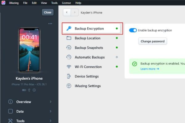 Hướng dẫn cài CapCut Pro cho iPhone miễn phí 12 Bật tính năng Backup Encryption