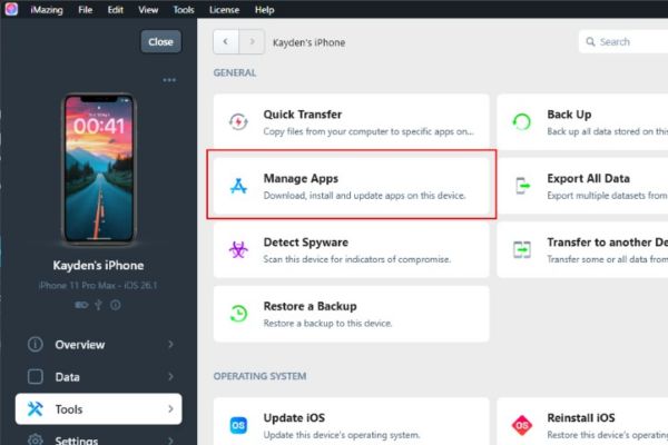 Hướng dẫn cài CapCut Pro cho iPhone miễn phí 13 Tìm đến mục Tools > Manage Apps