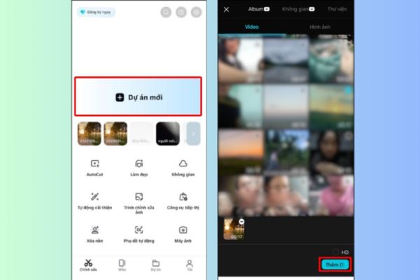 Cách dùng CapCut tách âm thanh khỏi video cực dễ 15 Chọn Dự án mới