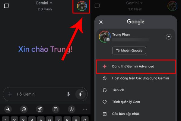 Cách lấy Google One AI Premium miễn phí cho người dùng Samsung, OPPO 15 Tìm đến mục Dùng thử Gemini Advanced