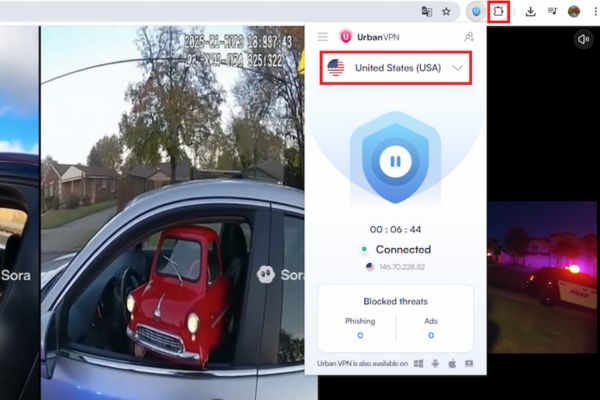 Kích hoạt VPN và chọn máy chủ ở Mỹ