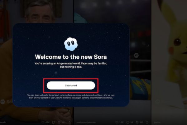 Chọn Get Started