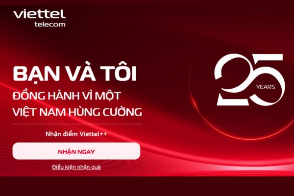 Get 25,000 free Viettel points very easily on your 25th birthday Get 25,000 free Viettel points very easily on your 25th birthday