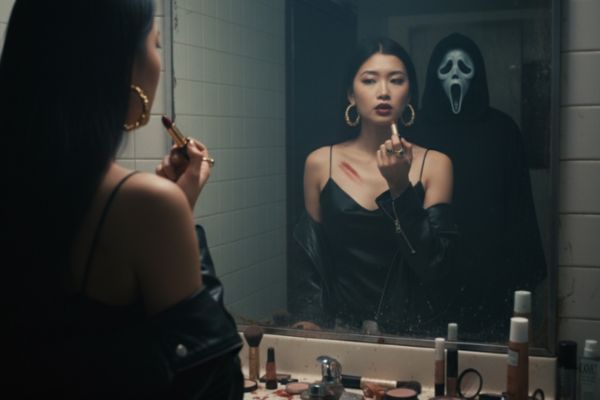 Tổng hợp 17+ prompt tạo ảnh Halloween bằng AI ấn tượng 32 Kịch tính với hình ảnh phản chiếu