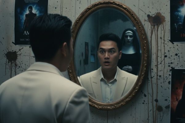 Tổng hợp 17+ prompt tạo ảnh Halloween bằng AI ấn tượng 35 Khoảnh khắc kinh hoàng trong gương