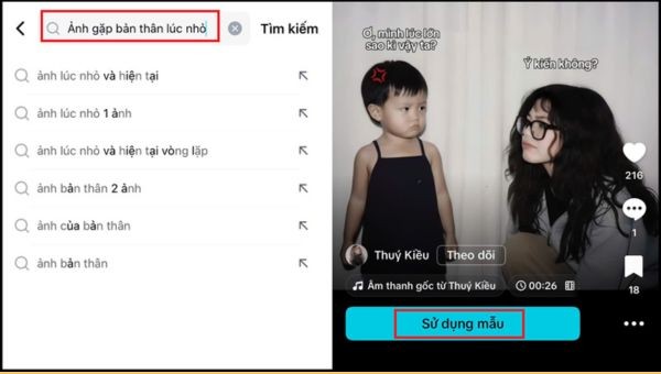 Hướng dẫn cách tạo ảnh gặp bản thân lúc nhỏ bằng AI 13 Bạn nhấn vào "Sử dụng mẫu"