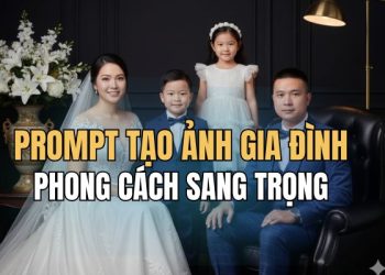 Cách ghép ảnh gia đình bằng AI theo concept sang trọng 9