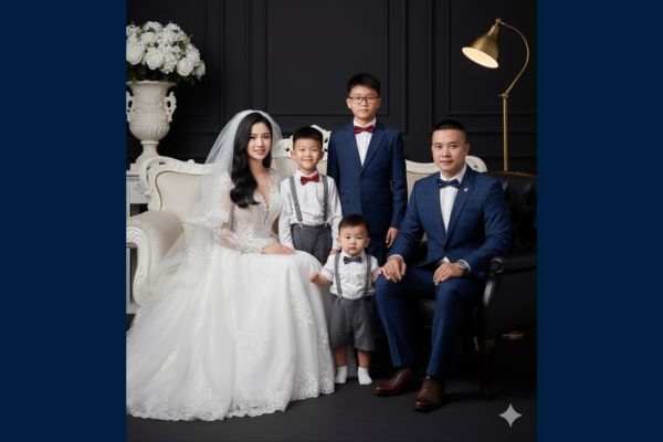 Cách ghép ảnh gia đình bằng AI theo concept sang trọng 21 Concept ảnh cưới cho gia đình 5 thành viên (3 con trai)