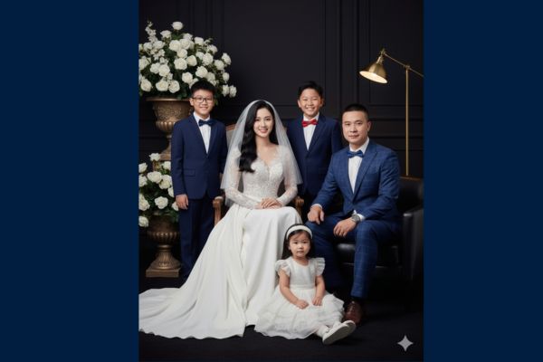 Cách ghép ảnh gia đình bằng AI theo concept sang trọng 23 Concept ảnh cưới cho gia đình 5 thành viên (2 trai, 1 gái)