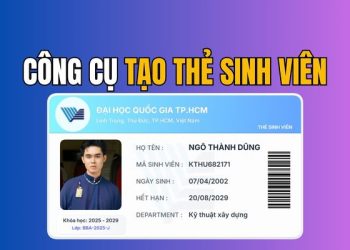 Hướng dẫn tạo thẻ sinh viên Online trường Việt Nam, Mỹ, Nhật, Hàn 3