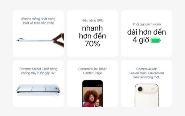 iPhone Air pin bao nhiêu? So sánh, đánh giá thời lượng sử dụng pin 8