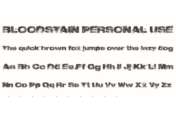 Font chữ Bloodstain