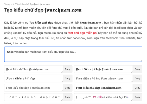 Không chỉ mỗi font Halloween, bạn có thể tạo nhiều font chữ đa dạng, nhanh chóng với Font Chuẩn.